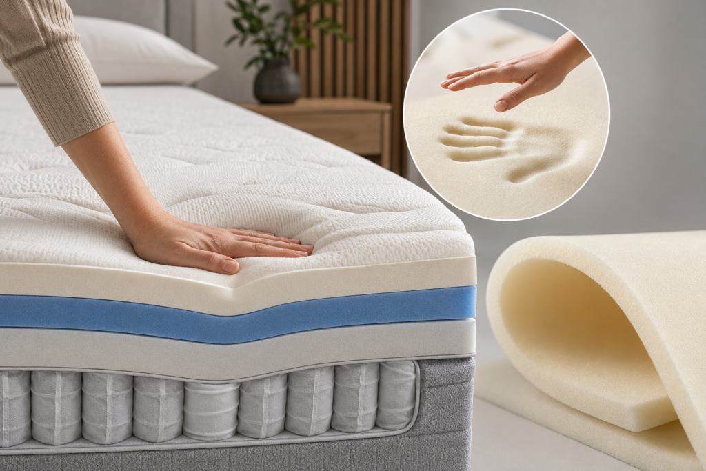 espuma viscoelástica utilizada na fabricação de colchões